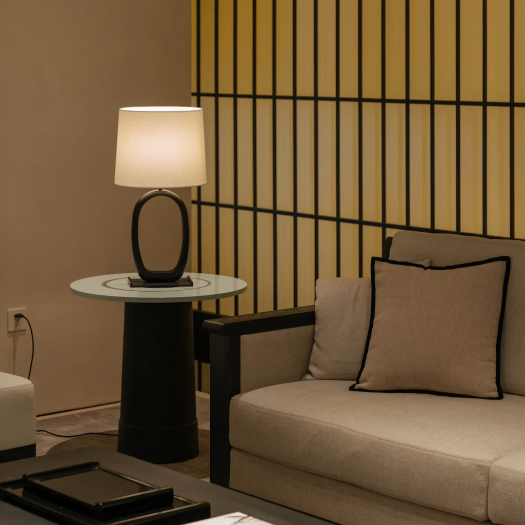 Lucien Sculptural Cast Bronze Table Lamp Glowryte