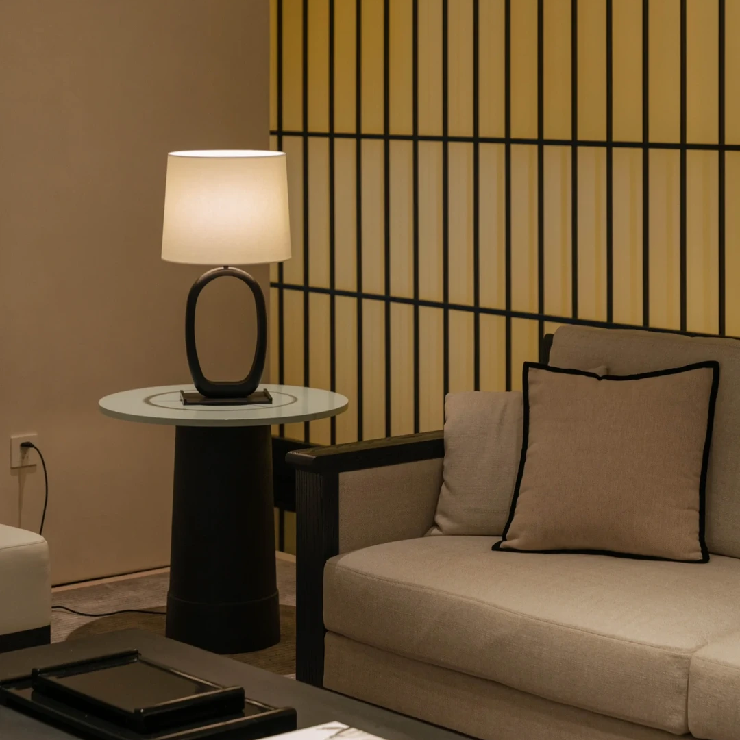 Lucien Sculptural Cast Bronze Table Lamp Glowryte