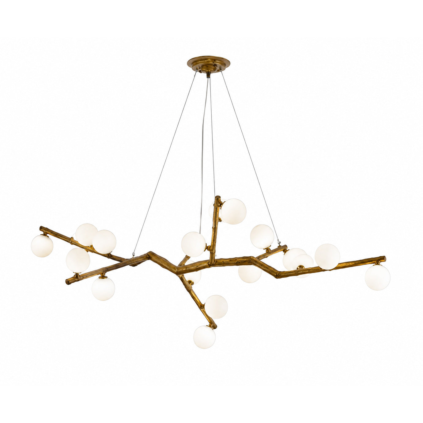 Luma Canopy Branch Chandelier Amber Oak 18 Heads 50.4″ (128 cm) Glowryte