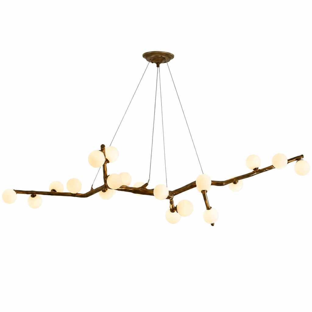 Luma Canopy Branch Chandelier Deep Walnut 22 Heads 62.2″ (158 cm) Glowryte