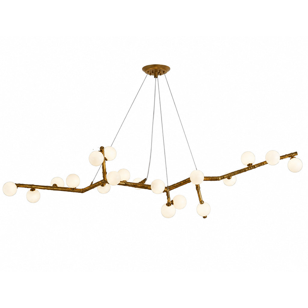 Luma Canopy Branch Chandelier Amber Oak 22 Heads 62.2″ (158 cm) Glowryte