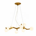 Luma Canopy Branch Chandelier Amber Oak 8 Heads 26″ (66 cm) Glowryte
