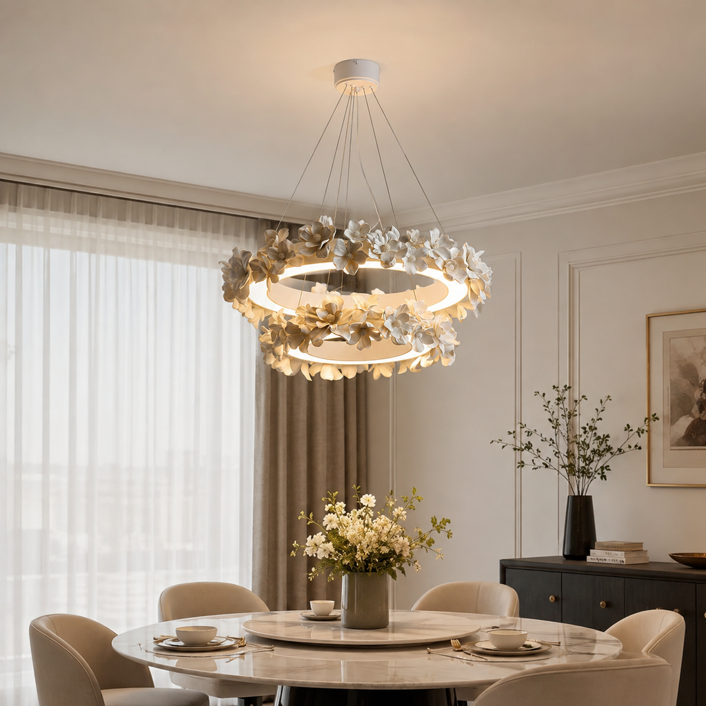Luma Bloom Ring Chandelier