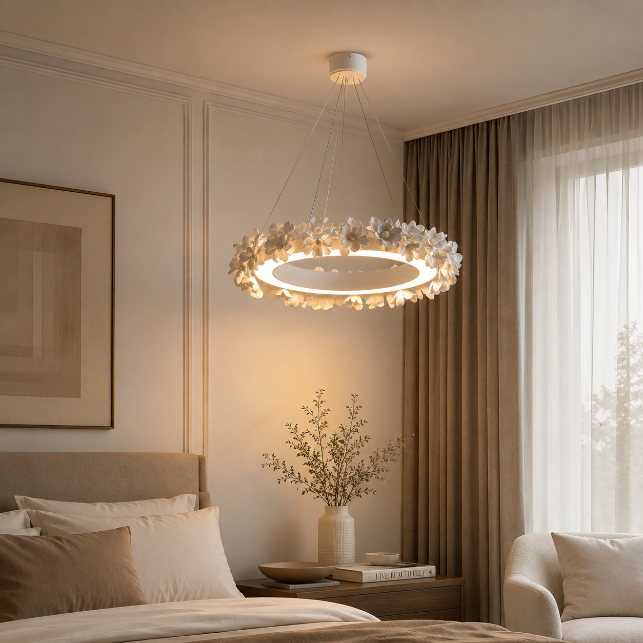 Luma Bloom Ring Chandelier