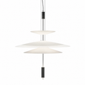 Luma Flamingo Stacked Disc Chandelier 3-Tier: Dia 11.8″+19.7″+27.5″ (30+50+70 cm) Glowryte