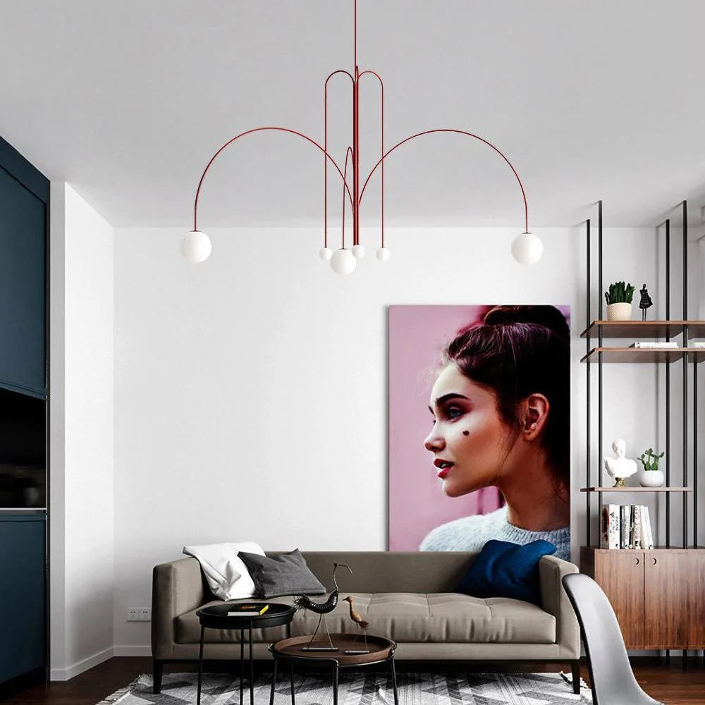 Lumen Orb Multi-Arm Chandelier
