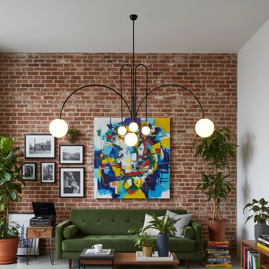 Lumen Orb Multi-Arm Chandelier