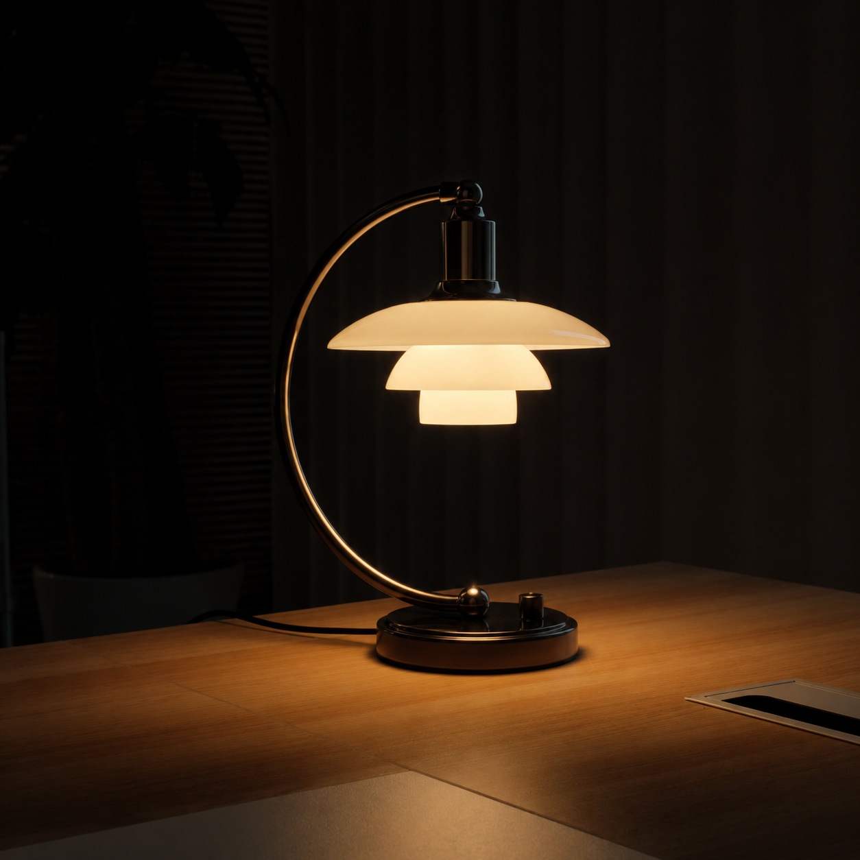 Lumi Vintage Glass Table Lamp Glowryte