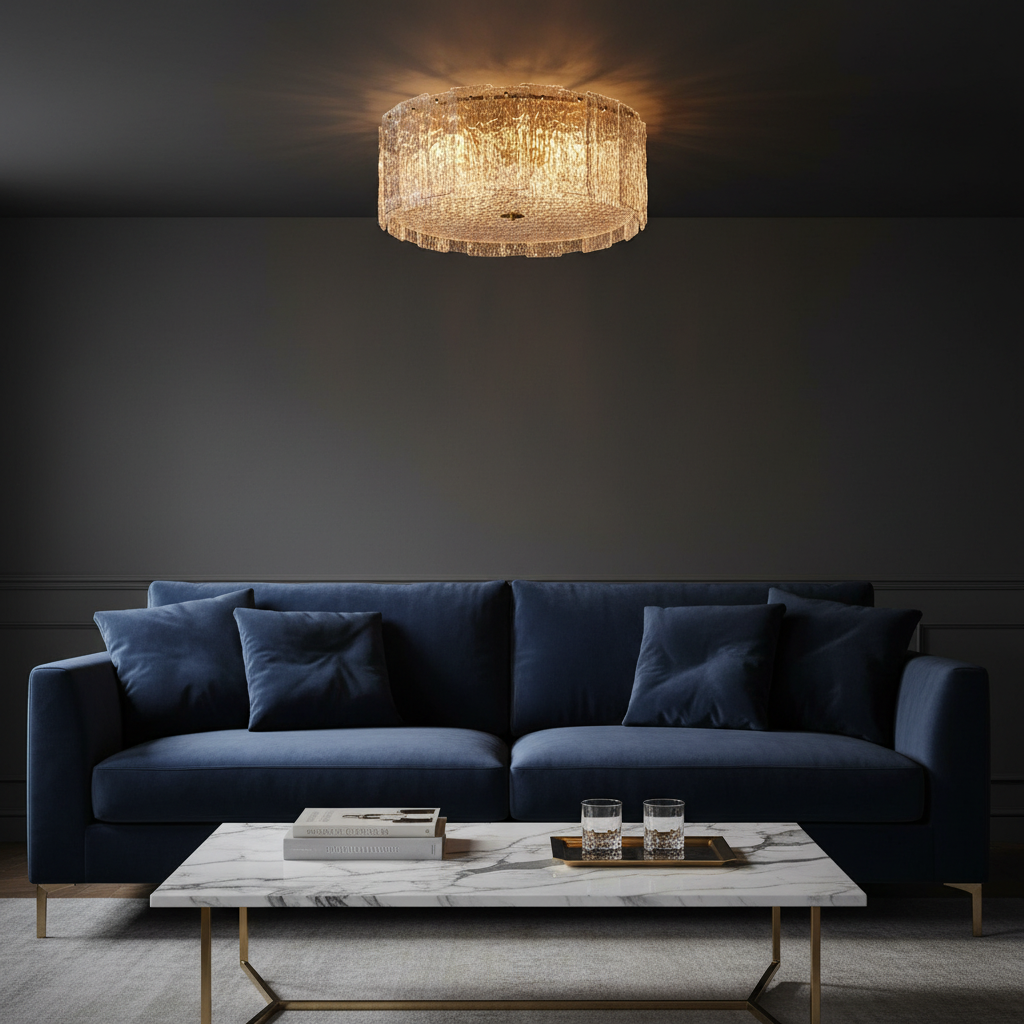 Mira Drum Flush Mount Glowryte