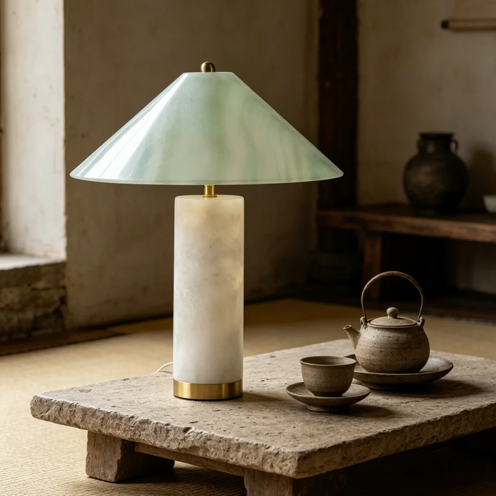 Lyra Alabaster Column Table Lamp