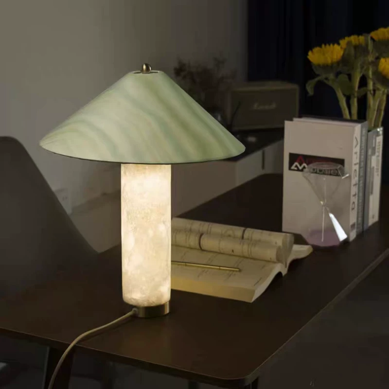 Lyra Alabaster Column Table Lamp