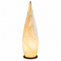 Mayu Teardrop Silk Floor Lamp Large: Dia 18.1" × H 59.4" (Dia 46 × H 151 cm) Glowryte