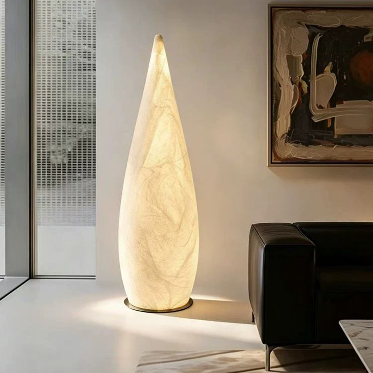 Mayu Teardrop Silk Floor Lamp Glowryte