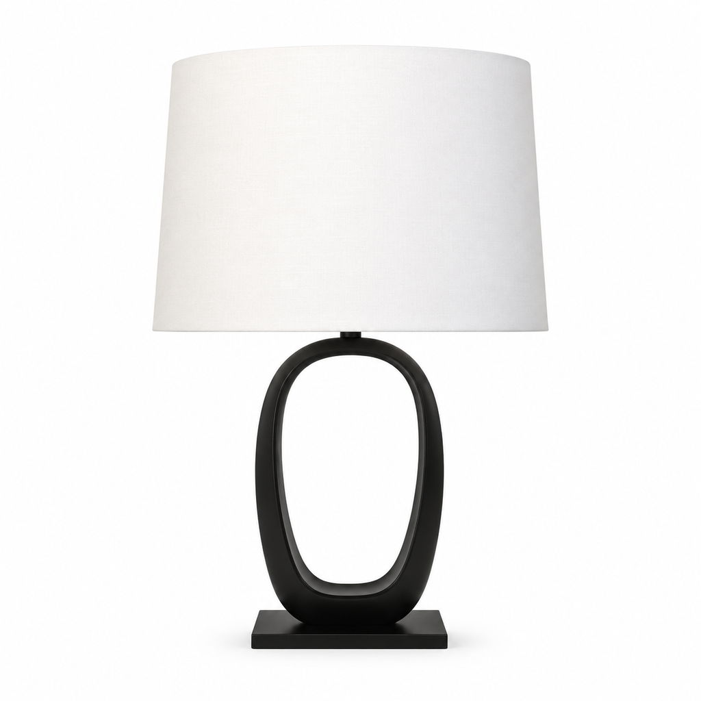 Lucien Sculptural Cast Bronze Table Lamp Glowryte