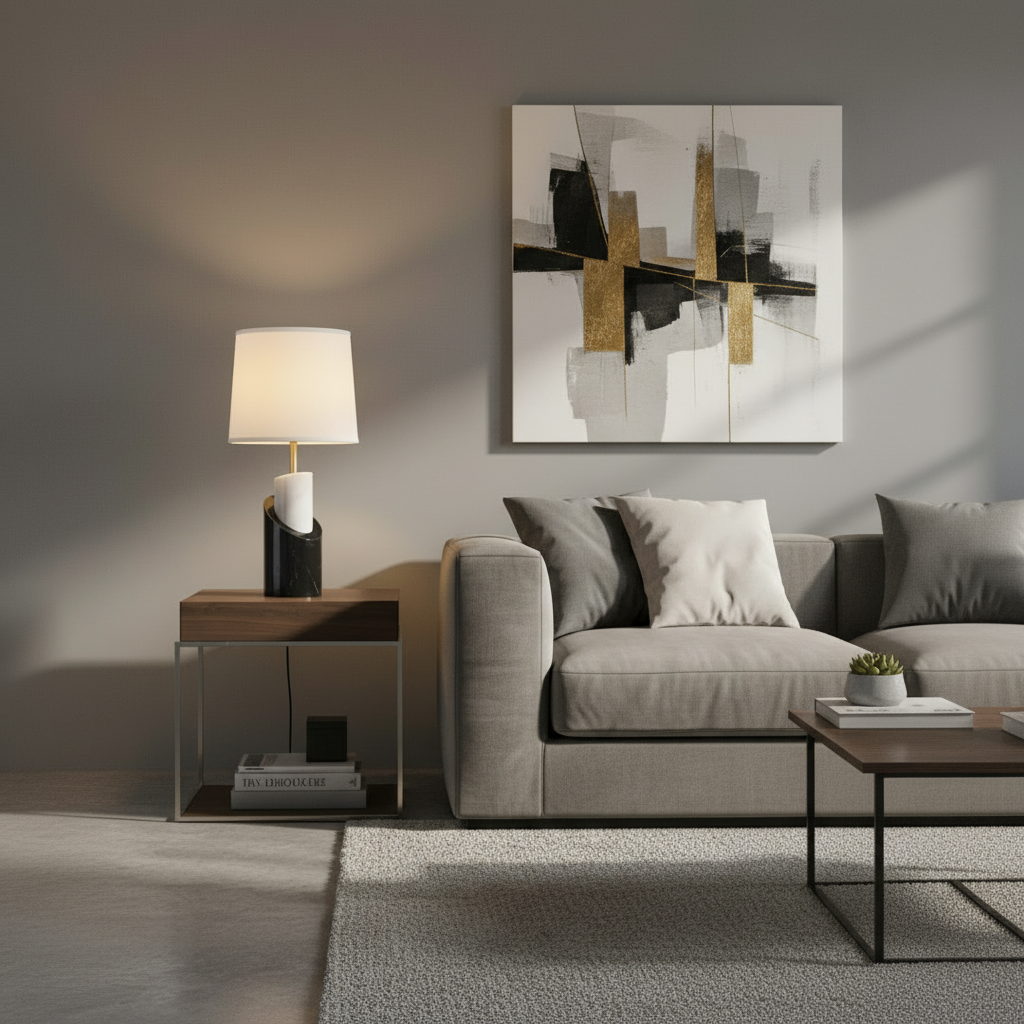 Orla Marble Table Lamp Glowryte