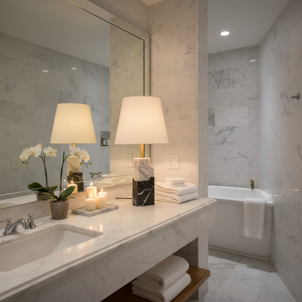 Orla Marble Table Lamp Glowryte