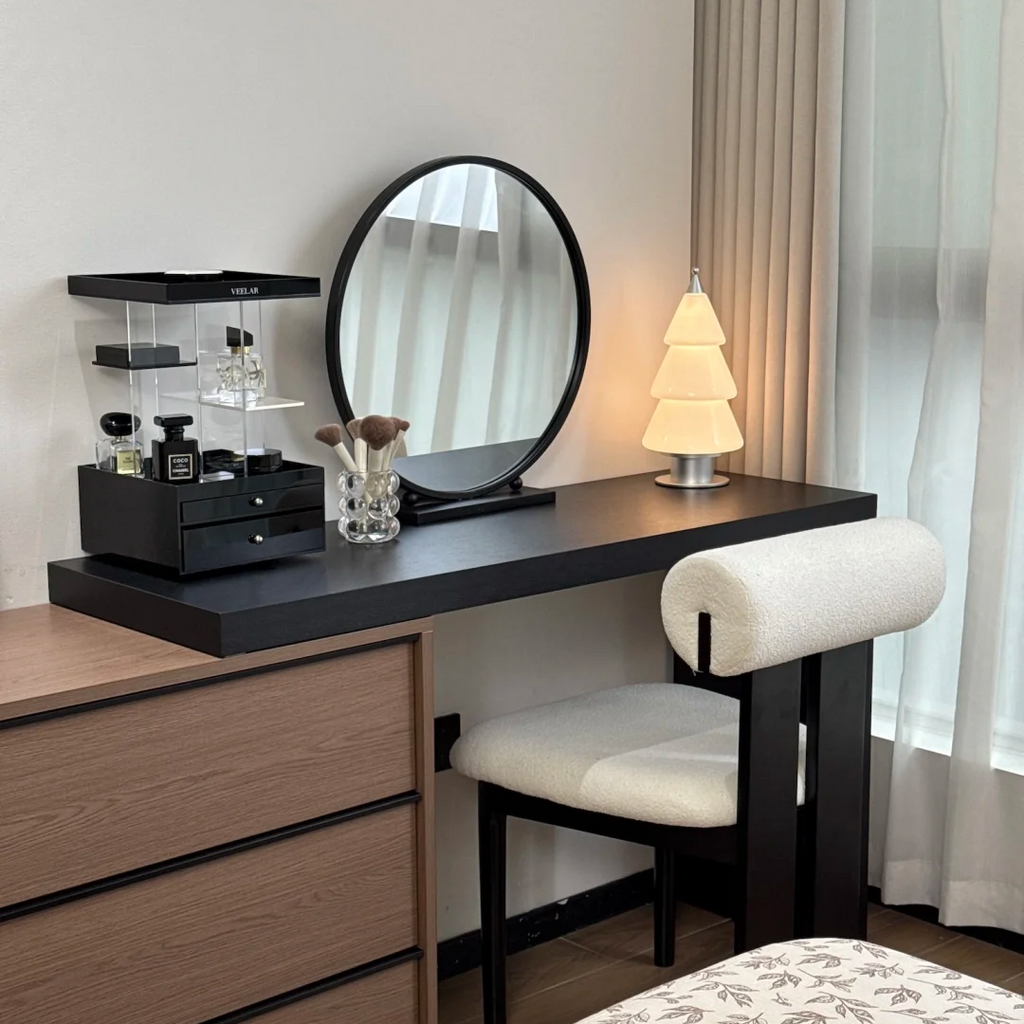 Neva Cordless Frosted Glass Tree Table Lamp
