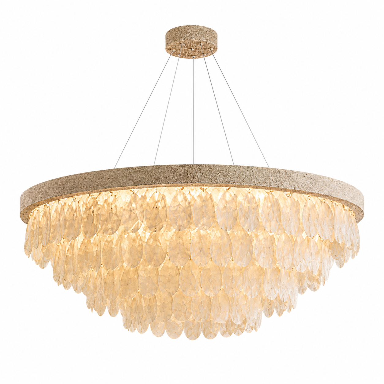 Neva Shell Layered Chandelier
