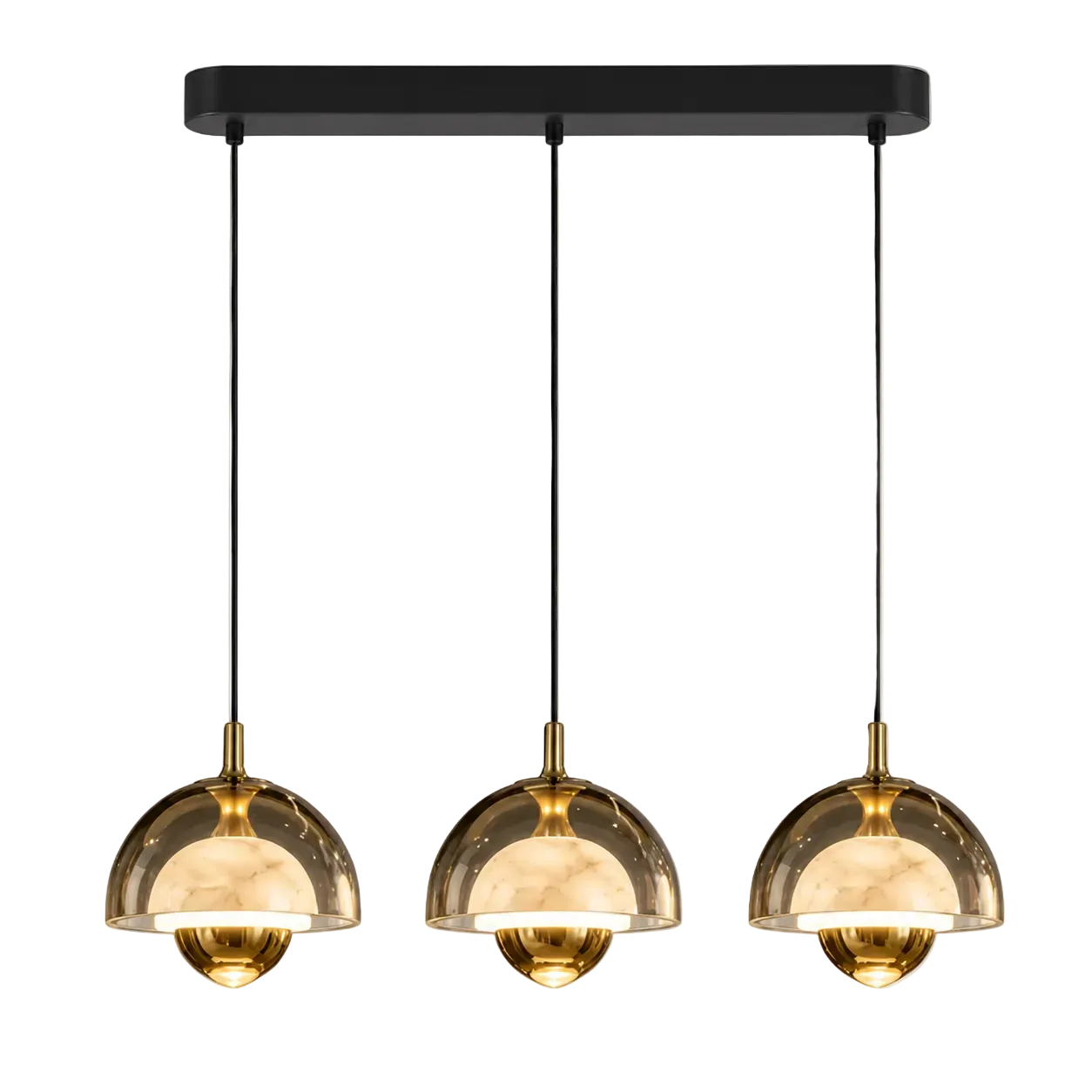Nimbus Alabaster Pendant 3 Lights Glowryte
