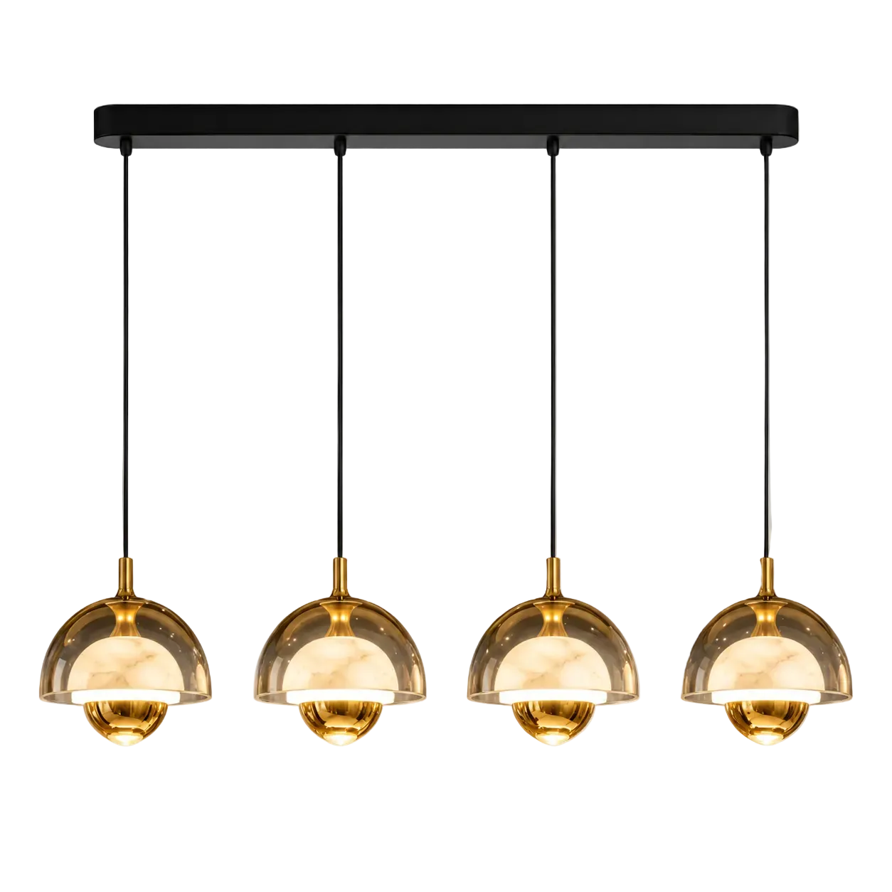 Nimbus Alabaster Pendant 4 Lights Glowryte