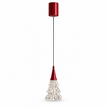Noel Crystal Tree Rise-and-Fall Pendant Light Ruby Red Glowryte
