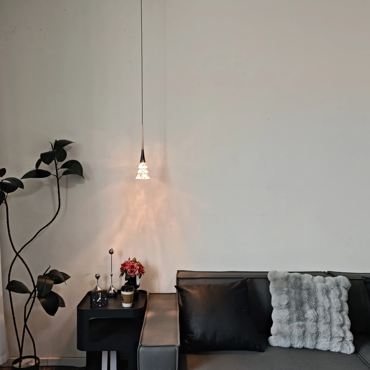 Noel Crystal Tree Rise-and-Fall Pendant Light