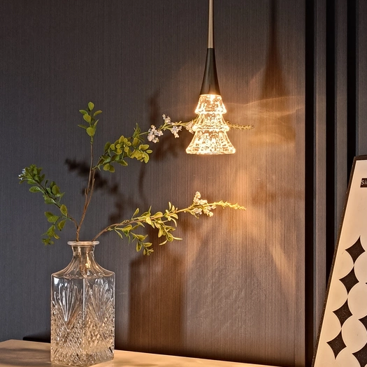 Noel Crystal Tree Rise-and-Fall Pendant Light