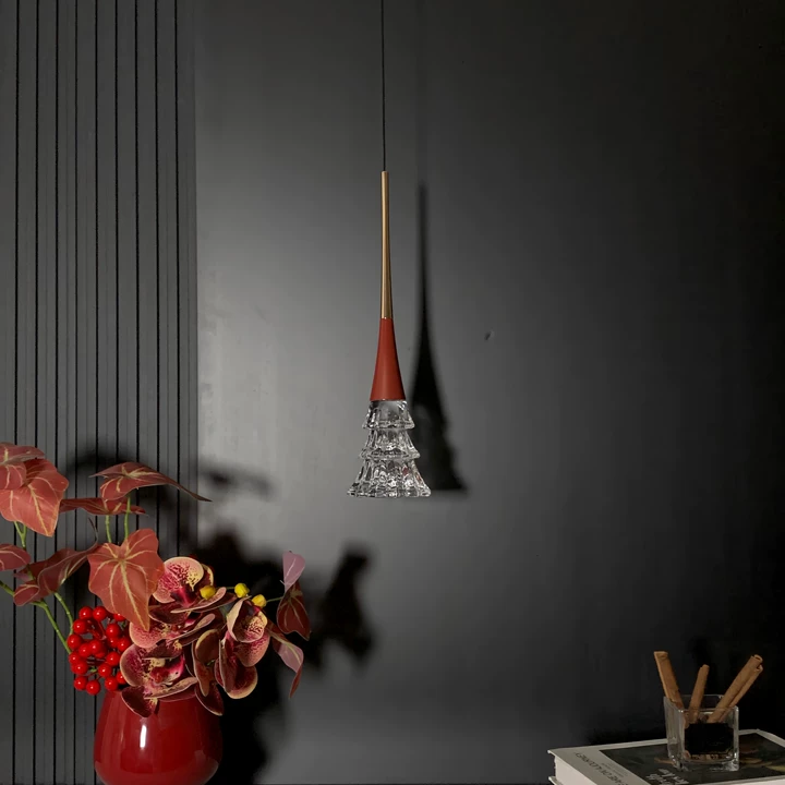Noel Crystal Tree Rise-and-Fall Pendant Light Glowryte