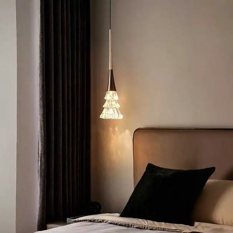 Noel Crystal Tree Rise-and-Fall Pendant Light Glowryte