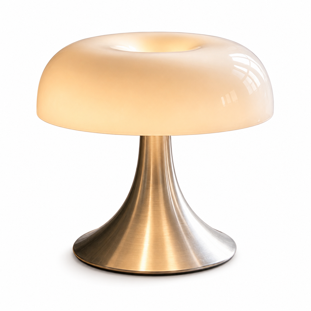 Noma Mushroom Glass Table Lamp Glowryte