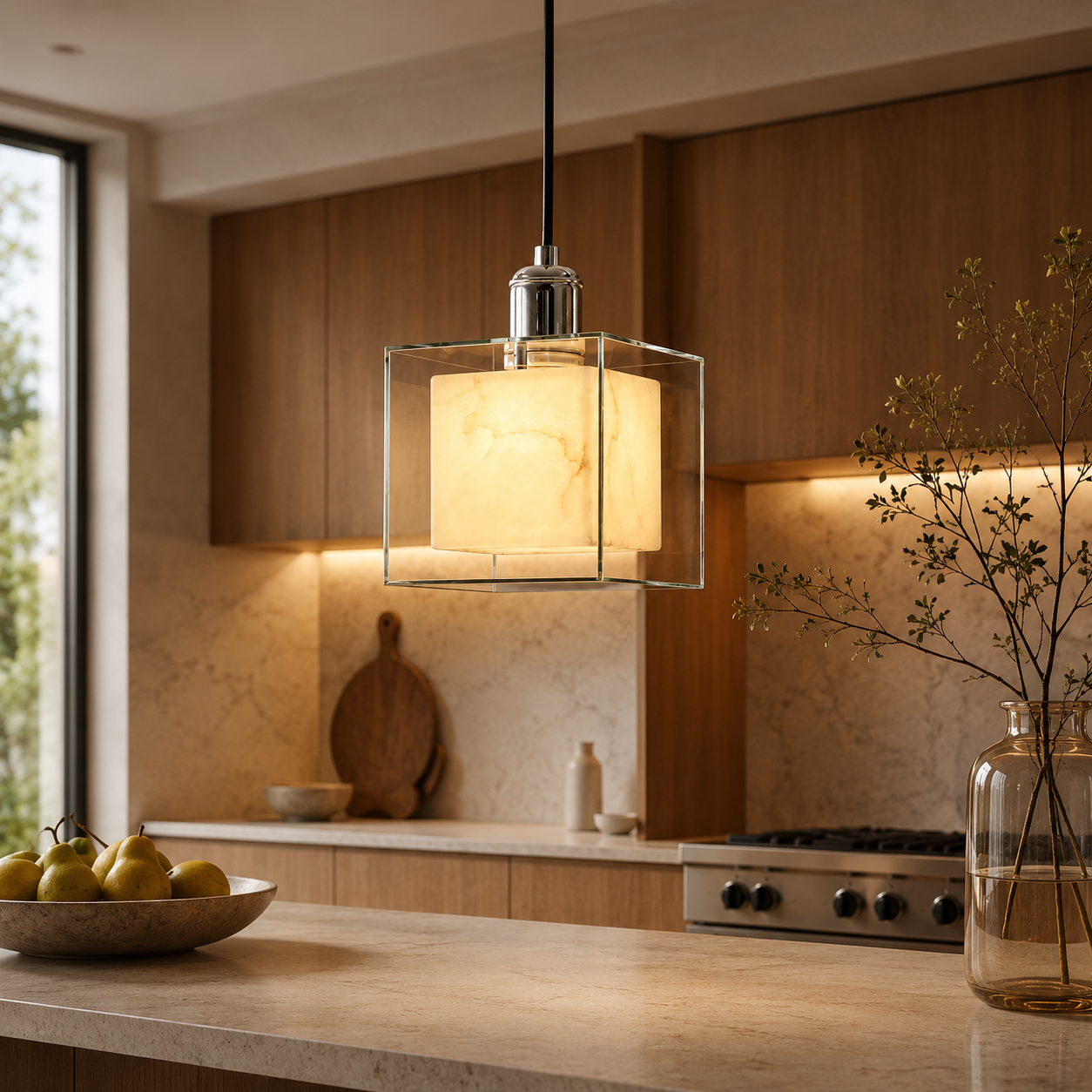 Noma Cloud Stone Pendant Light