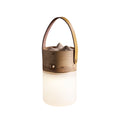 Wander Leather Handle Table Lamp Dia 3.9” × H 6.4“(Dia 10 × H 16.2 cm) Light Glowryte