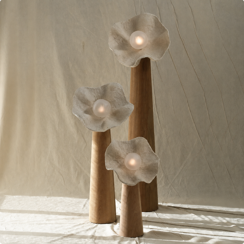 Nube Washi Mushroom Floor Lamp Glowryte