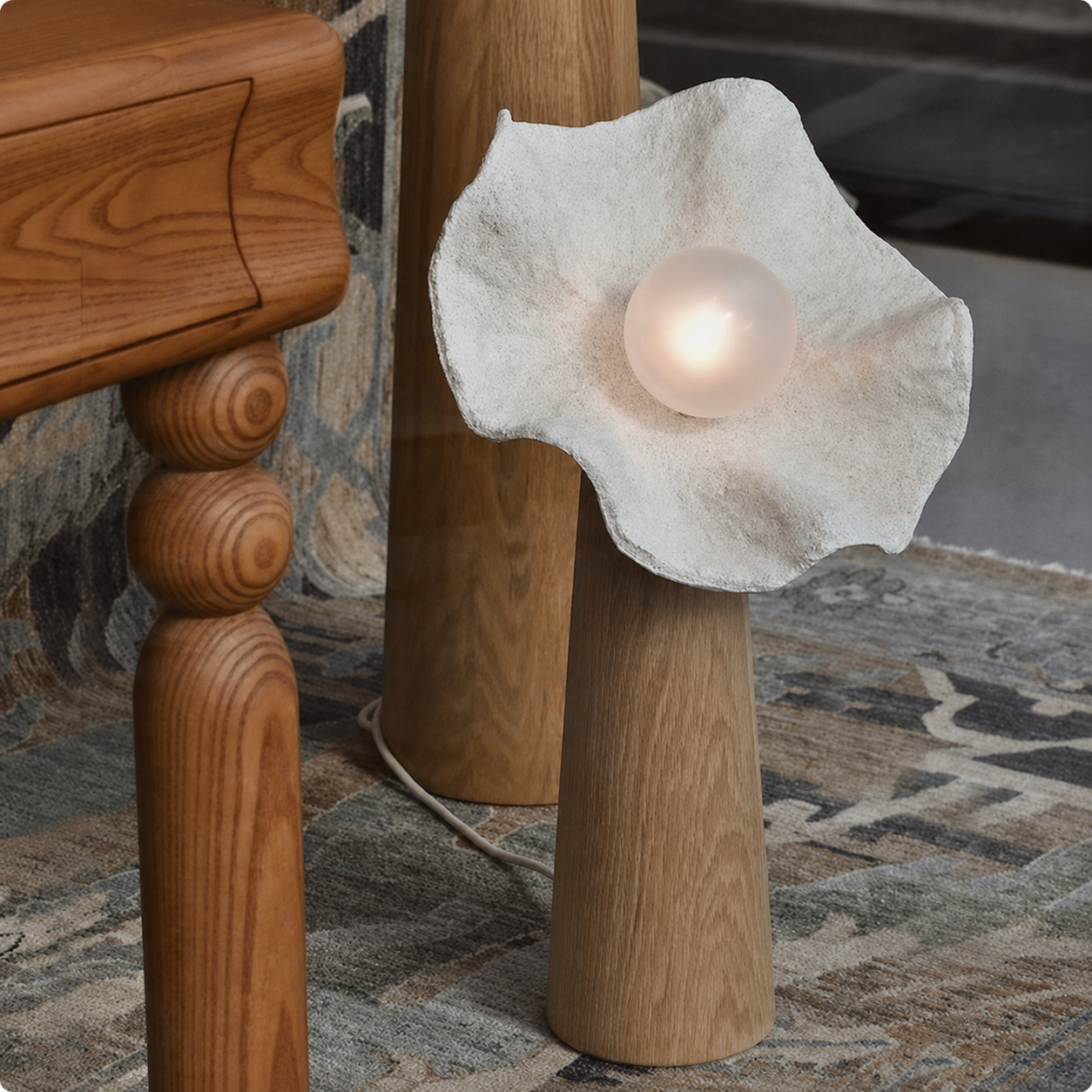 Nube Washi Mushroom Floor Lamp Glowryte