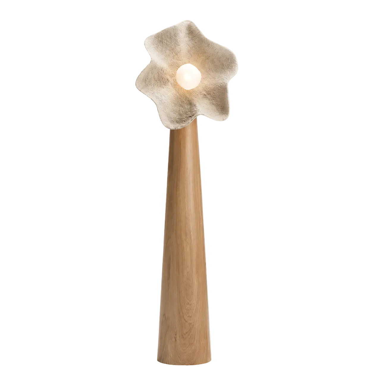 Nube Washi Mushroom Floor Lamp Dia 15.7" × H 55.1" (Dia 40 × H 140 cm) Glowryte