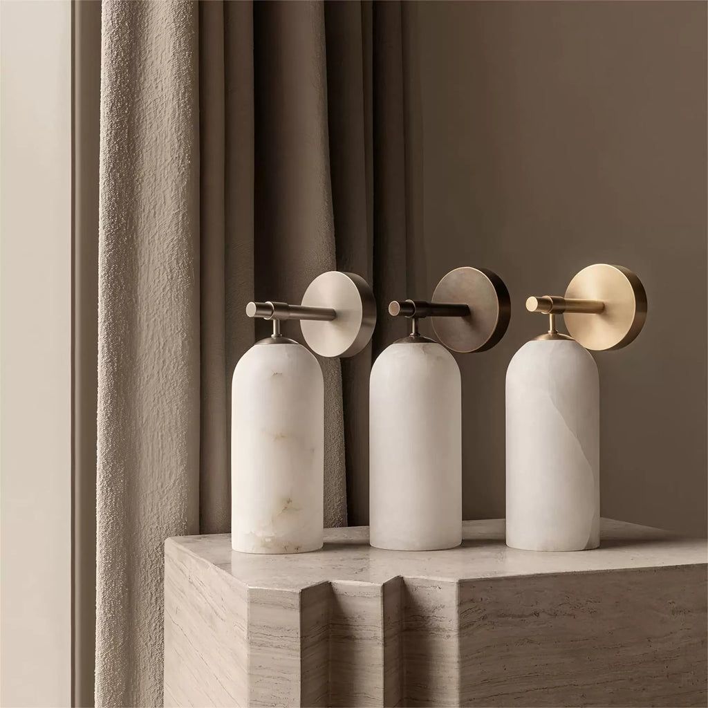 Alba Alabaster Wall Sconce Glowryte
