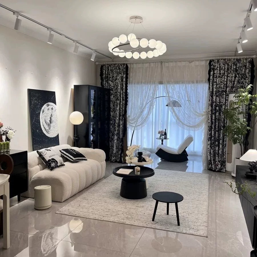 Plume Spiral Pearl Chandelier Glowryte