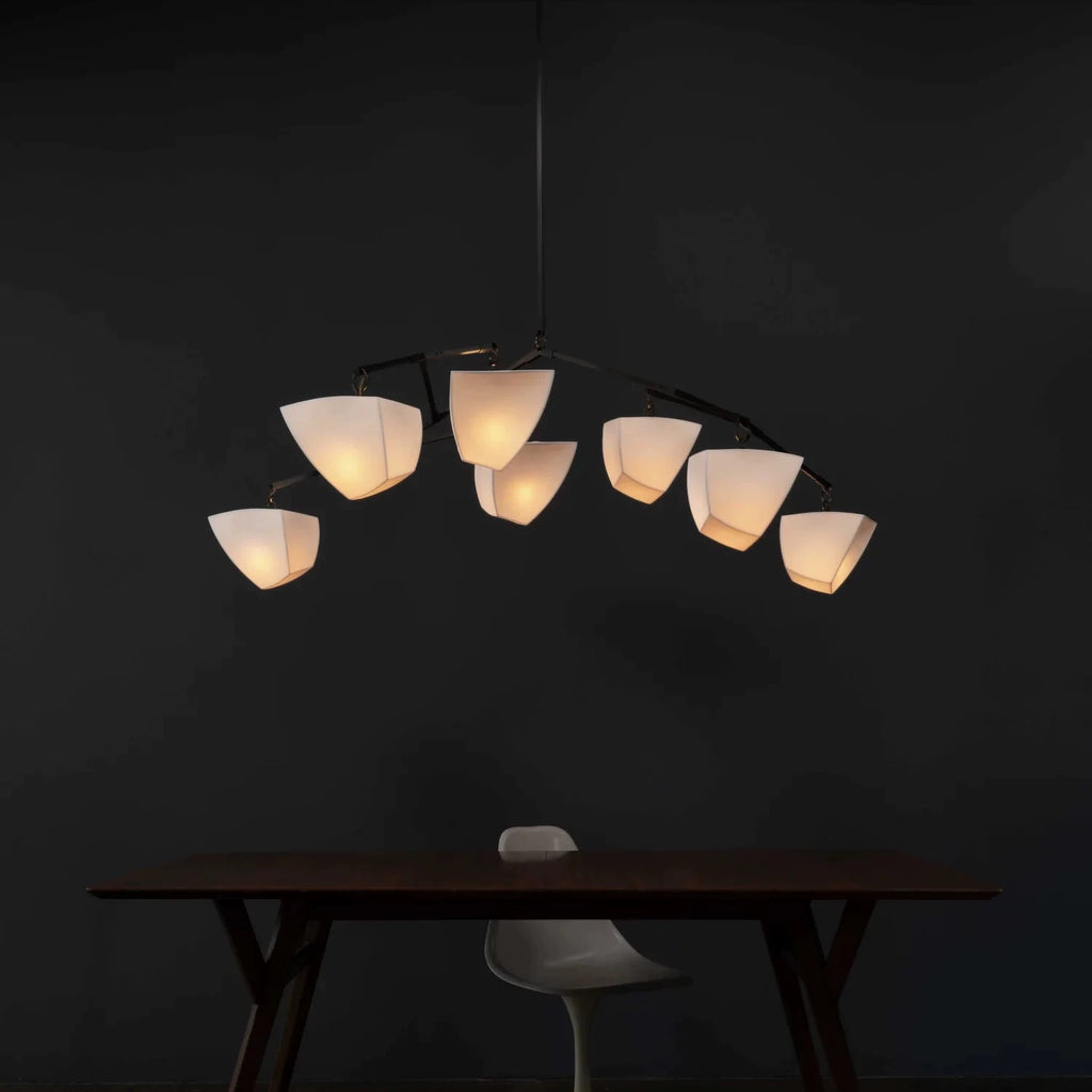 Vesper Brass Branching Chandelier Glowryte