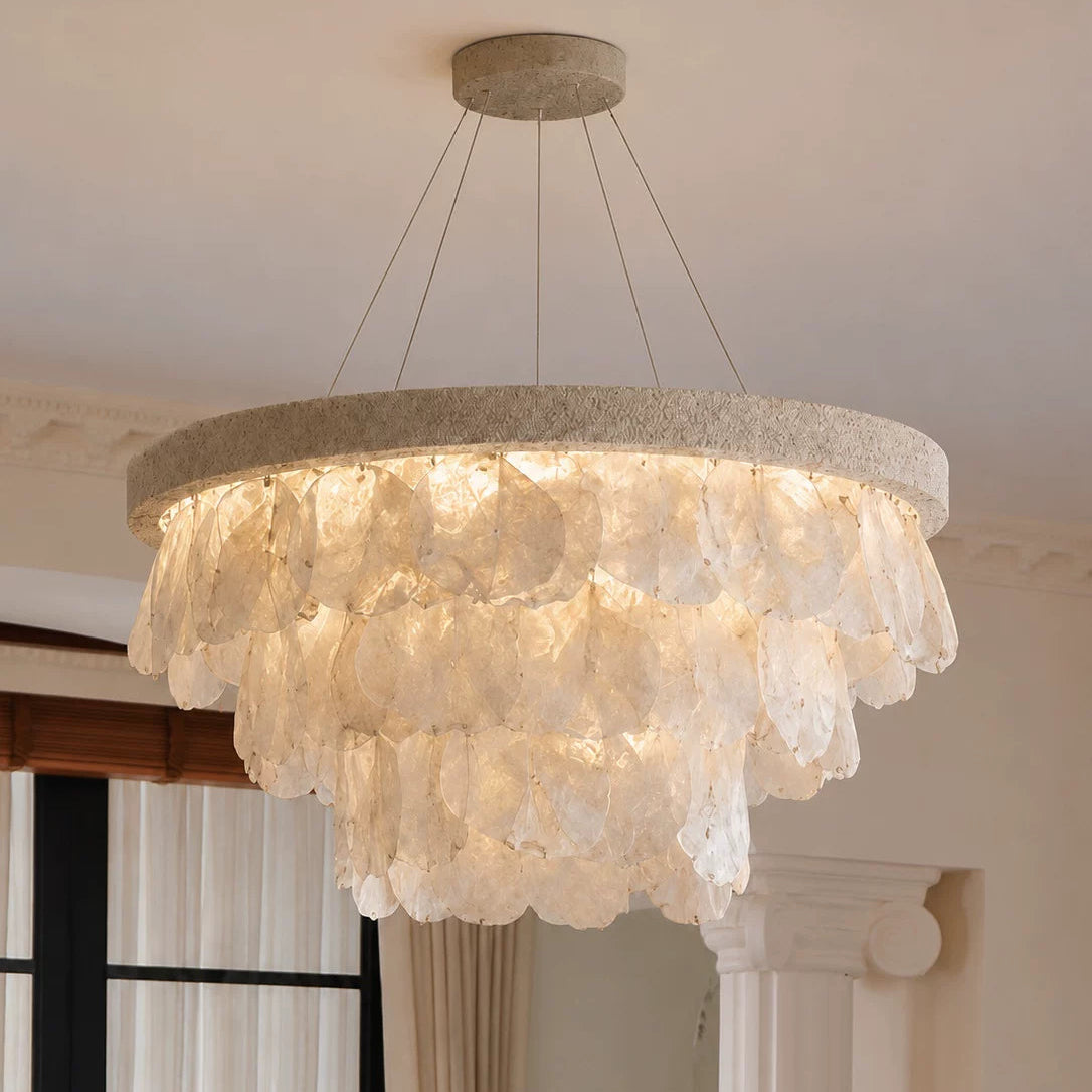 Neva Shell Layered Chandelier