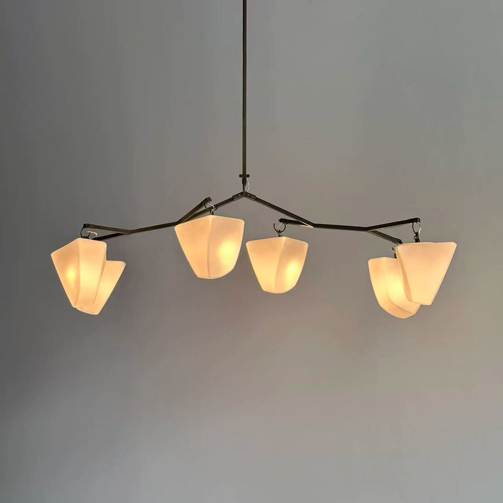 Vesper Brass Branching Chandelier Glowryte