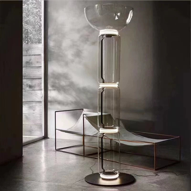 Luma Arco Glass Floor Lamp