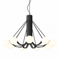 Orbit Arc 9-Light Chandelier Glowryte