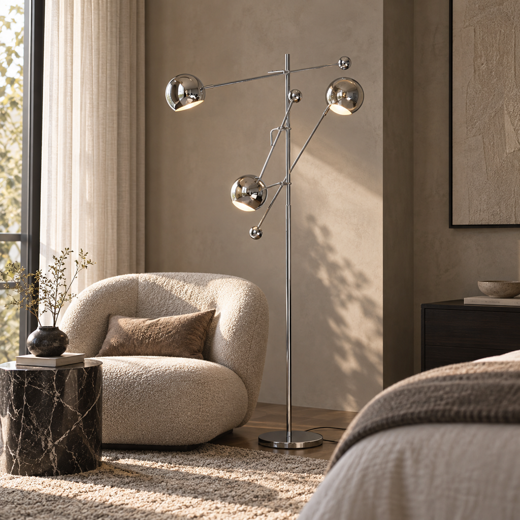 Orion 3-Light Articulating Floor Lamp Glowryte