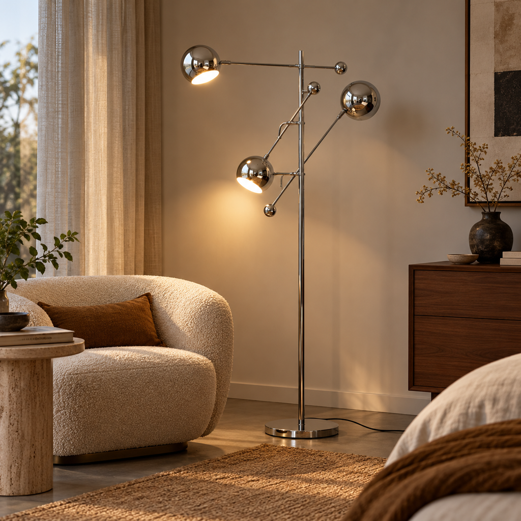 Orion 3-Light Articulating Floor Lamp Glowryte