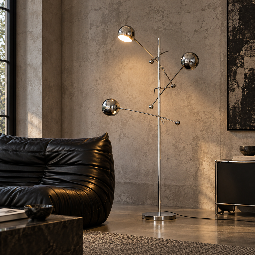 Orion 3-Light Articulating Floor Lamp Glowryte