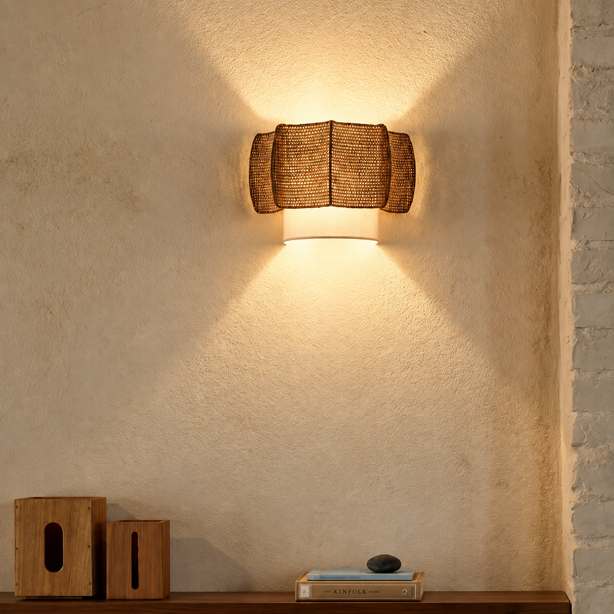 Paloma Woven Rattan Wall Sconce