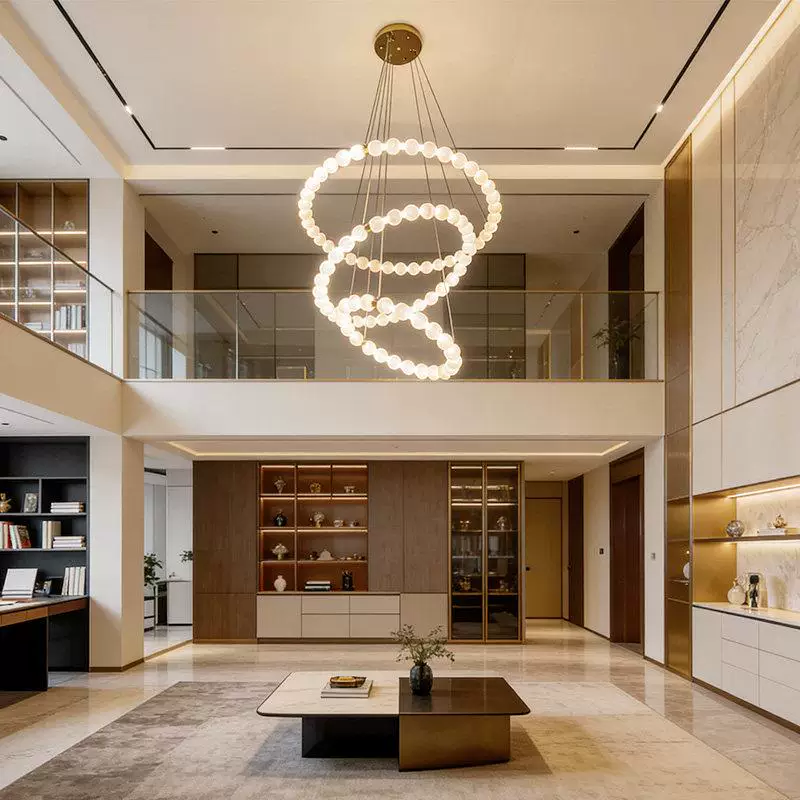 High Ceiling Foyer & Staircase