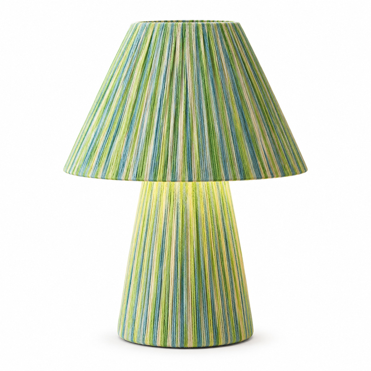 Raya Woven Gradient Table Lamp Green & Teal Gradient Glowryte