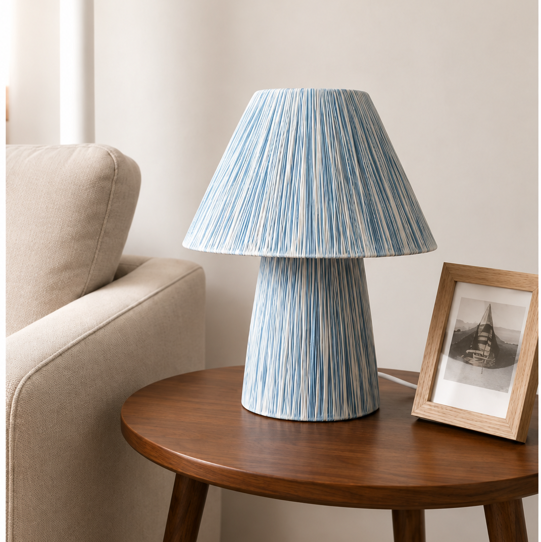 Raya Woven Gradient Table Lamp Glowryte