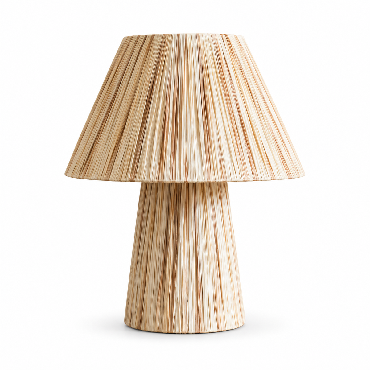 Raya Woven Gradient Table Lamp Warm Oat & Mocha Gradient Glowryte